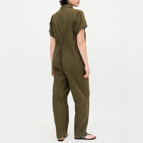 Rachel Comey Green Poplin Barrie Zip Up Boiler Suit Jumpsuit Cotton Oversized - Picture 15 of 17